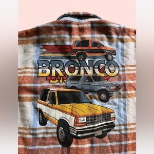 Ford Plaid Jacket with Blue and Brown Tones